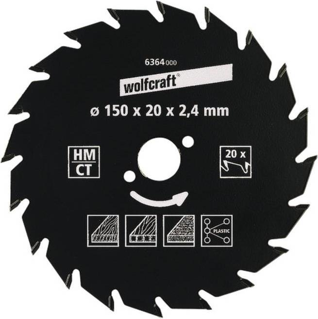 wolfcraft wolfcraft 1 Kreissägeblatt HM, 18 Zähne ø140mm
