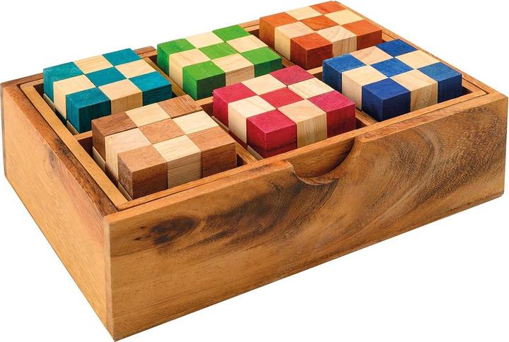 Produktbild Philos Schlangenwürfel Set in Holzbox Stück (Deutsch, Französisch, Italienisch, Englisch)