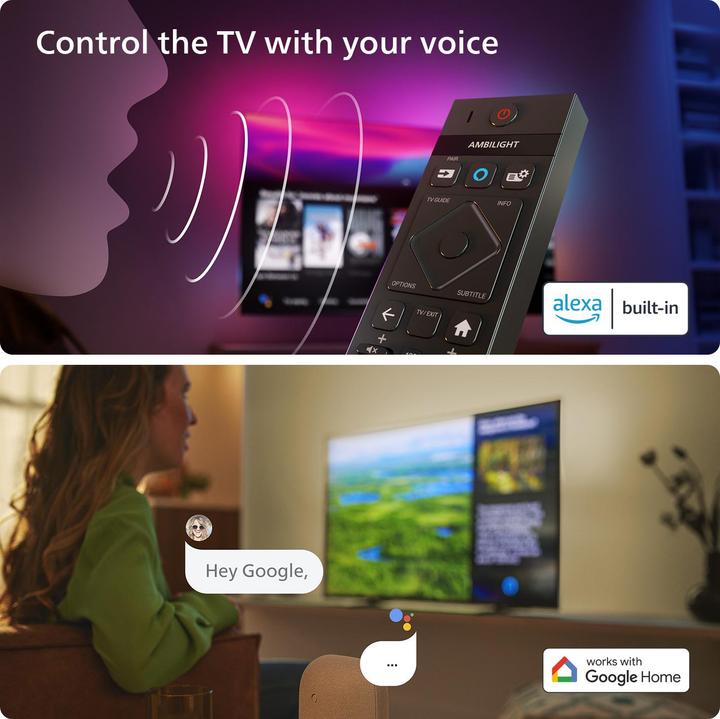 Produktbild Philips The One (55") 4K Ultra HD Smart TV Wi-Fi Anthracite, Grey (55", LED, 4K, 2023)