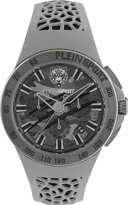 Actual product image Plein Sport PSABA0523 Thunderstorm Chronograph 43mm 5AT (Analogue wristwatch, 43 mm)