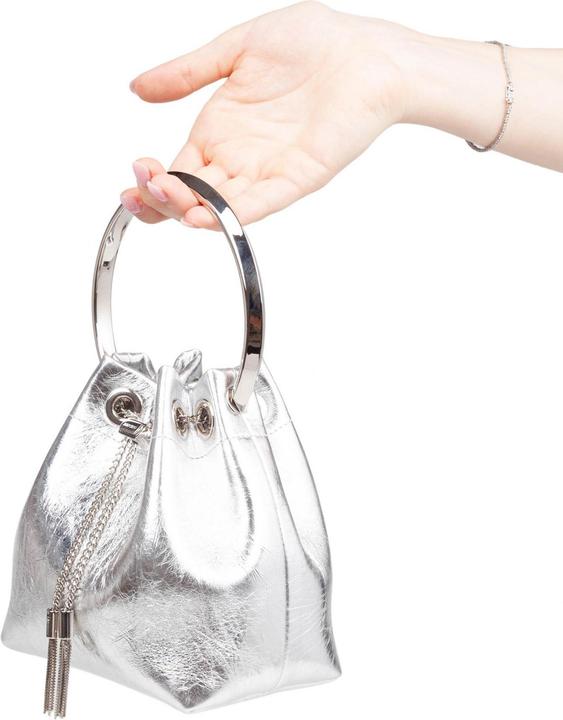 Produktbild Jimmy Choo bon bon tzz in metallic leather color silver