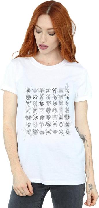 Immagine prodotto Spider-Man Spidey Symbols Sketched Maglietta Ampia Donna (5XL)