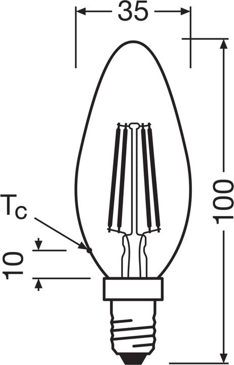 Actual product image Osram Star Classic B (E14, 6 W, 806 lm, 1 x, E)