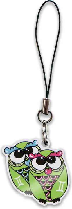 Actual product image Guscio Mobile Phone Charm Star Sign Gemini (Plexiglass, TPU, Plastic, Metal)