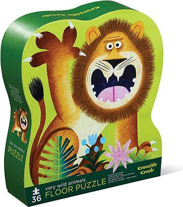 Produktbild Crocodile Creek Shaped Puzzle 36pc / Very Wild Animals (36 Teile)