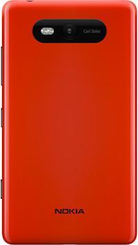Actual product image Nokia Lumia 820 (8 GB, Red, 4.30", Single SIM, 8 Mpx, 4G)