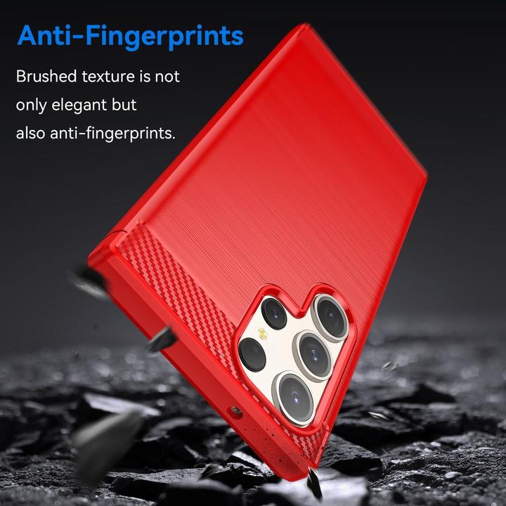 Produktbild König Design Hülle Handy Schutz für Samsung Galaxy S23 Plus Ultra Case Cover Carbon Optik Neu (Samsung Galaxy S23 Ultra)