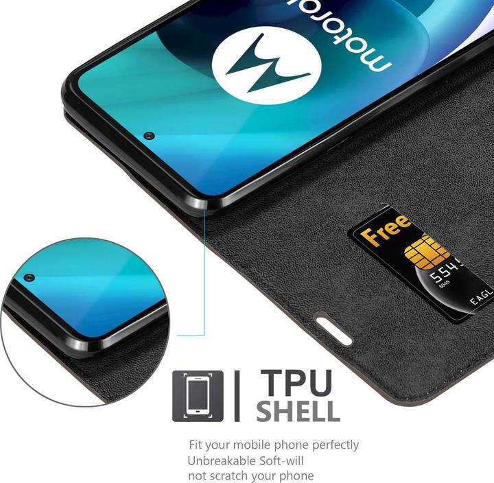 Immagine prodotto Cadorabo Libro Invis. Coperchio magnetico (Motorola Moto G71 5G)