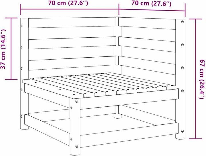 Actual product image VidaXL Garten-Lounge-Set