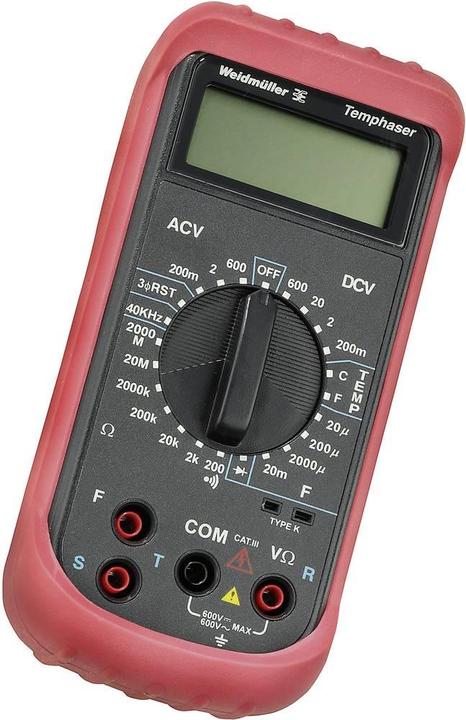 Weidmüller Hand-Multimeter digital TEMPHA (CAT III 600V)
