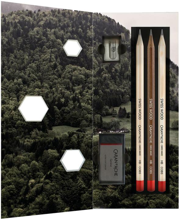 Image du produit Caran d'Ache Swiss Wood Geschenkset (HB, 3 x)
