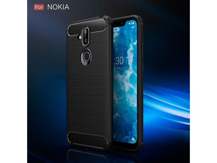 Immagine prodotto Screenguard Nokia 8.1 Cover Carbon Brushed Soft TPU (Nokia 8.1)