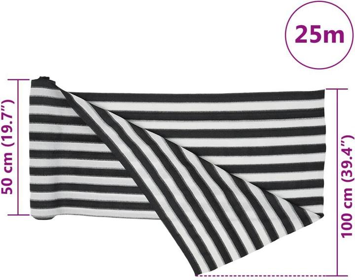 Image du produit VidaXL Zaunblende HDPE 75 g/m² (2500 cm)