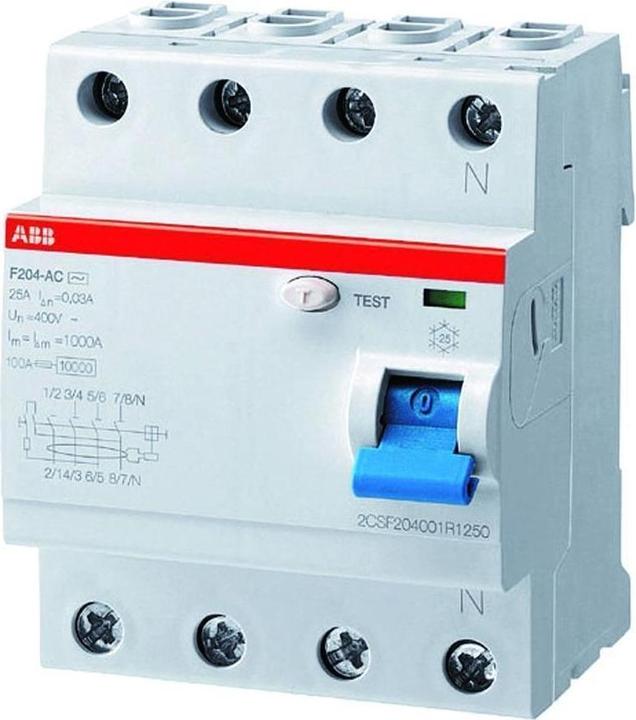 Image du produit ABB RCD, F 204, 4 POLE