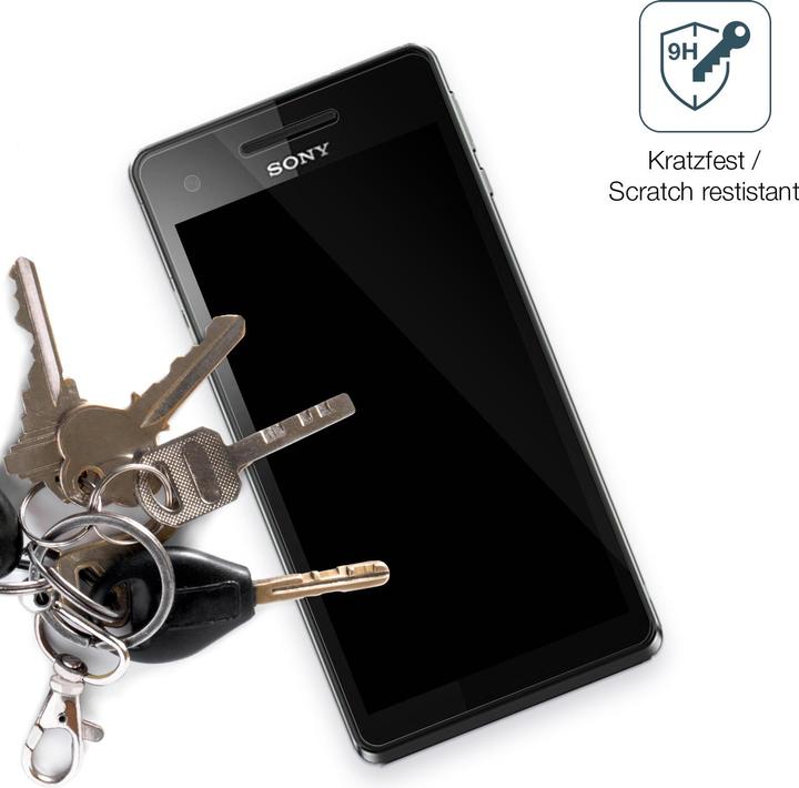 Actual product image Dipos Screen Protector Anti-Shock (2 Piece, Sony Xperia V)