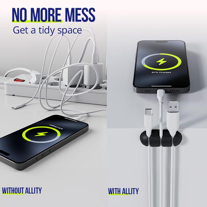Actual product image Allity cable organizer 3pcs ASA-400