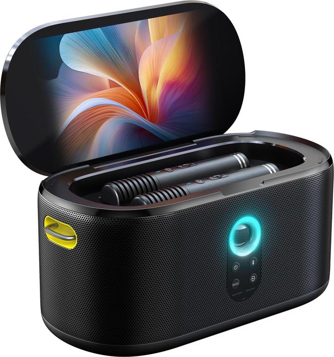 Ikarao Boîte à karaoké Shell S1 10" écran 2 microphones, 180W
