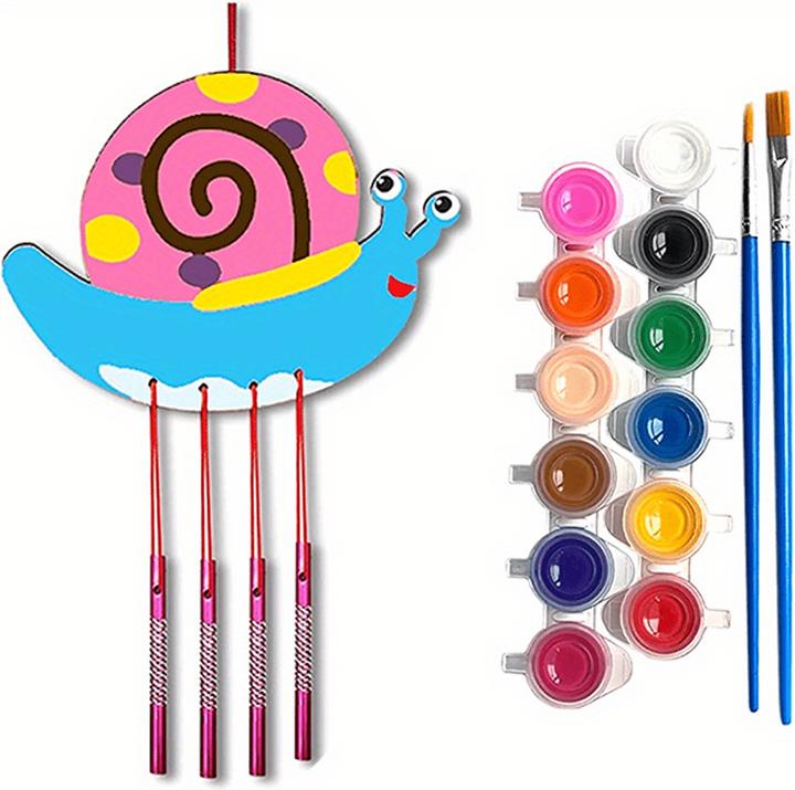 Actual product image Activity Board DIY birdhouse, wind chime craft, craft kits for girls boys, arts and crafts, painting kits