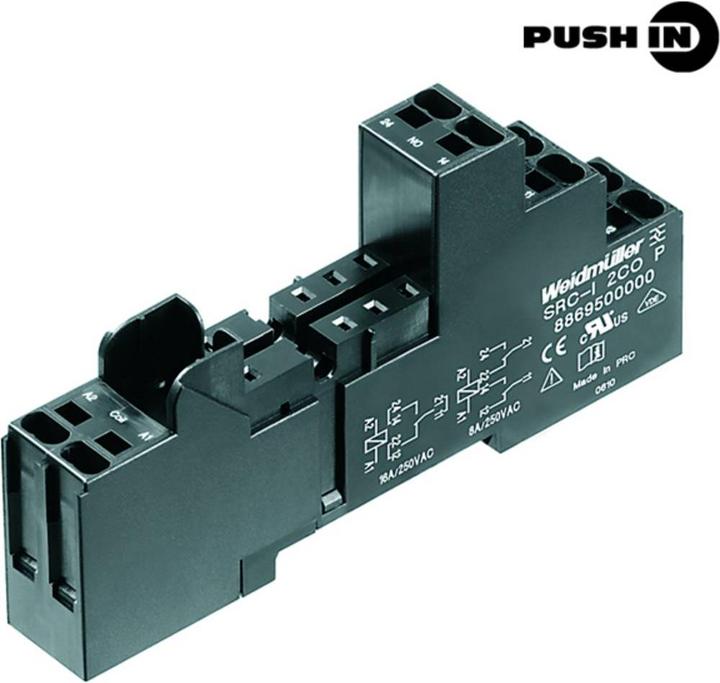 Weidmüller Base relè 10 pz SRC-I 2CO (Presa per relè)