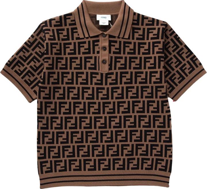 Fendi Kids T-shirts And Polos Brown (12)