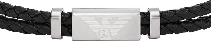 Produktbild Emporio Armani Armband EAGLE LOGO (21.50 cm, Edelstahl, Leder)