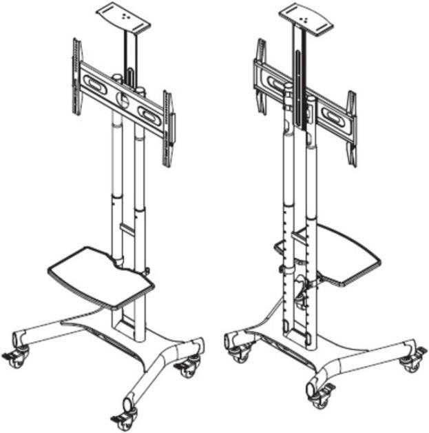 Actual product image Multibrackets M Public Floor Stand Basic 180 (Device-specific, 80", 90 kg)