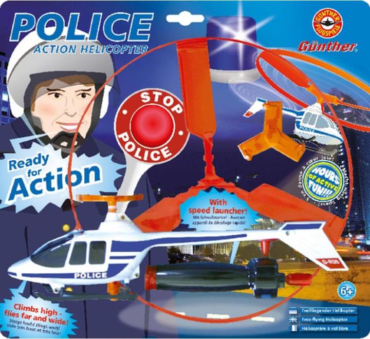Produktbild Günther Flugspiele Freiflugmodell Police Hubschra