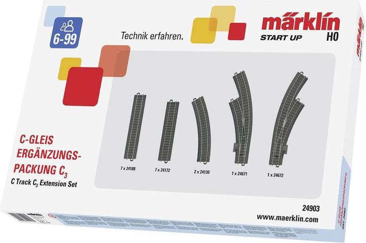 Märklin H0 C-Gleis (mit Bettung) 24903 (Spur H0)