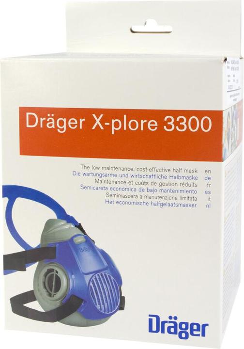 Image du produit L+D Demi-masque X-plore® 3300, corps du masque en TPE souple, taille M. (Pas de classe de protection officielle, 1 x)