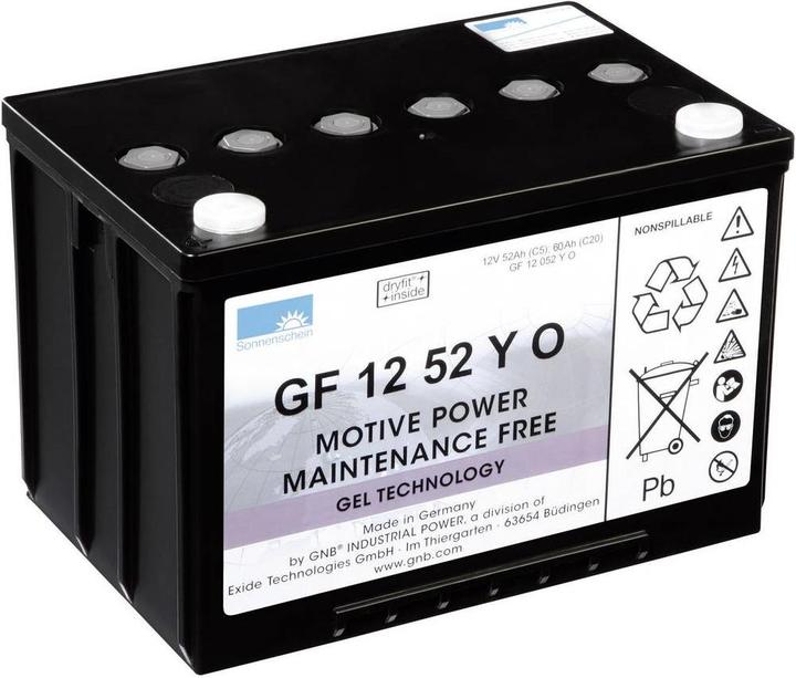 Actual product image Sonnenschein Lead-acid battery 12 V 52 Ah GNB GF 120 (12 V, 60 Ah)