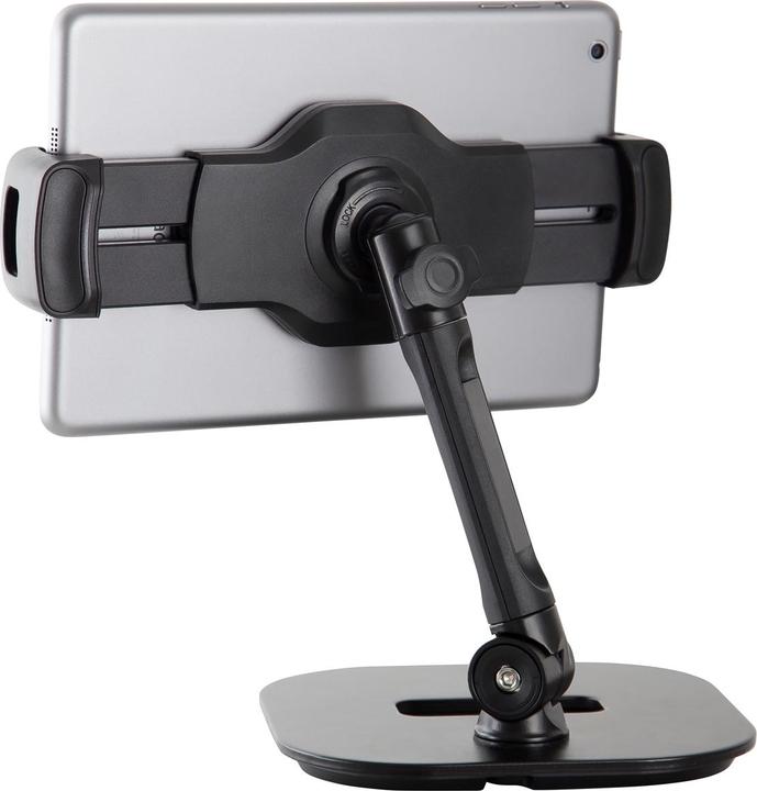 Actual product image K&M KOENIG & MEYER smartphone and tablet table stand (clamping width 130 - 224mm | 360° rotatable | (Tripod smartphone holder)