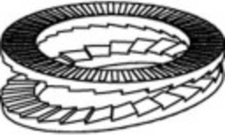 Actual product image Lock washers inside through