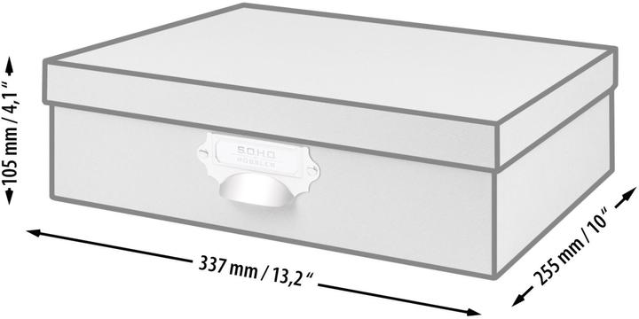 Actual product image Rössler Storage Box S.O.H.O. Blue (337 x 255 x 105 mm, 9 l)