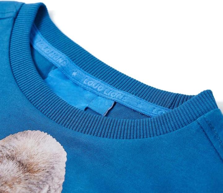 Produktbild VidaXL Kinder-Langarmshirt Petrolblau 128,Material: 100 (128)