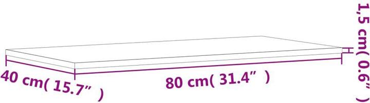 Produktbild VidaXL Verona (80 x 40 x 1,5 cm)