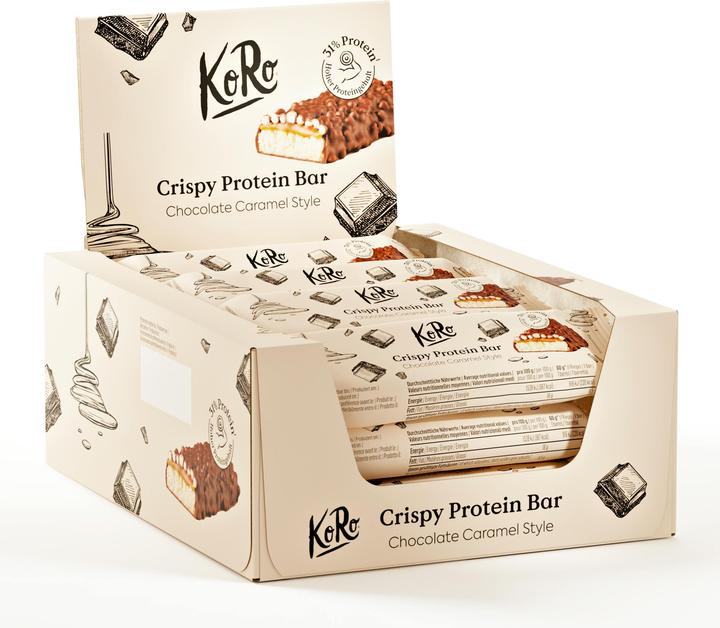 Produktbild KoRo Crispy Protein Bar (Karamellgeschmack, 12 Stk., 720 g)