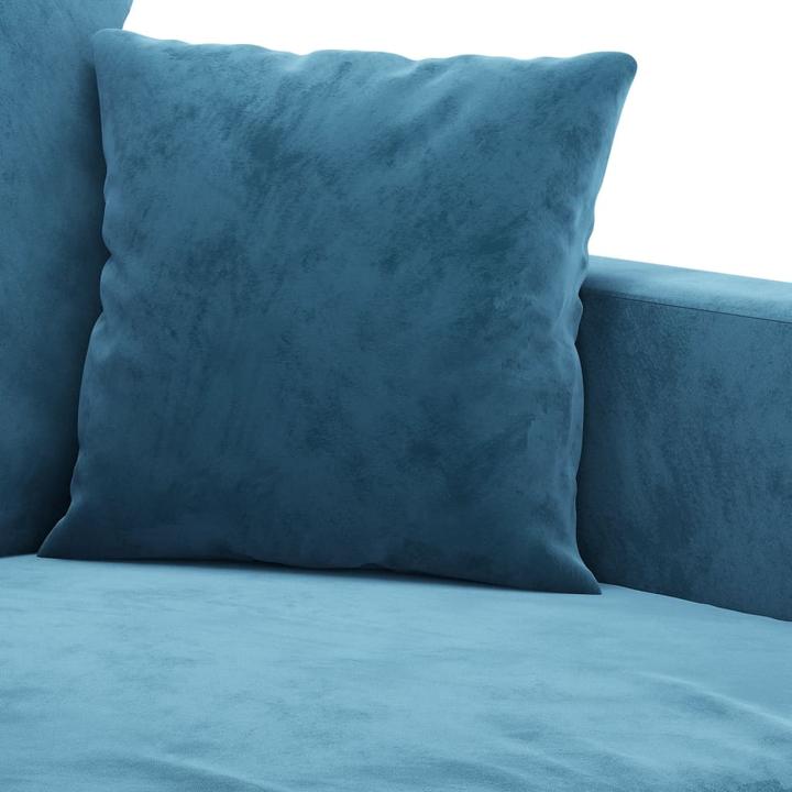 Immagine prodotto VidaXL Poltrona blu 60 cm in velluto,Colore: Blu,Materiale: Velluto (100