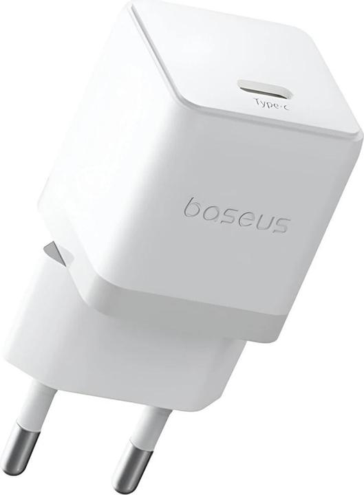 Baseus - Wall Charger Palm (P10111602213-00) - Fast Charger, Type-C, PD 20W, 5V/3A - Moon White (20 W)