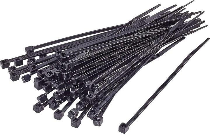 Produktbild Tru Components Kabelbinder 200 mm Schwarz UV- (Kunststoffkabelbinder, 200 mm, 100 Stk.)