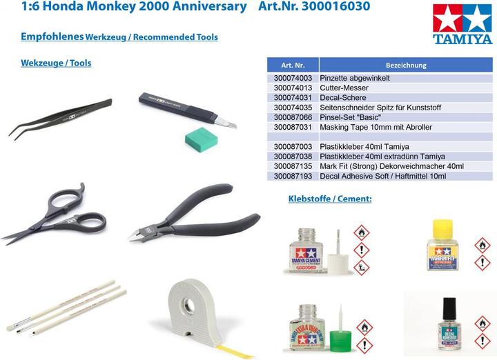 Image du produit Tamiya 1:6 Honda Monkey 2000 Anniversary