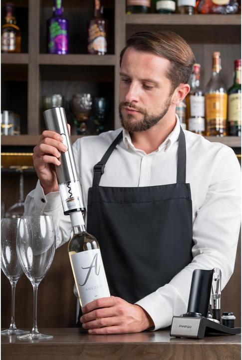Image du produit Prestigio Bolsena ouvreur de vin électrique matt black retail (Tire-bouchon électrique)