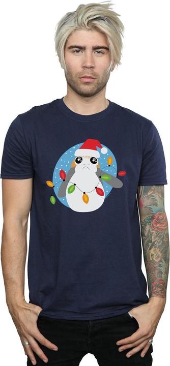 Produktbild Star Wars The Last Jedi Porg Christmas Lights TShirt (XXL)