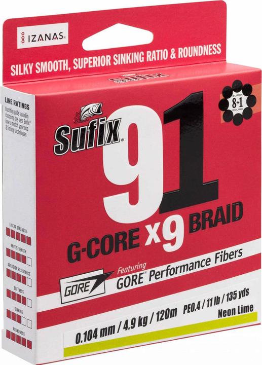 Sufix 91 Braid 16,5 (8.10 kg, 0.17 mm)