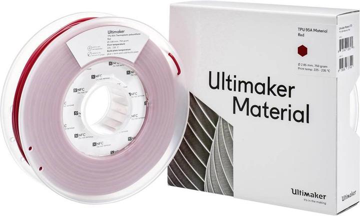 Actual product image Ultimaker Filament (TPU, 2.85 mm, 750 g, Red)