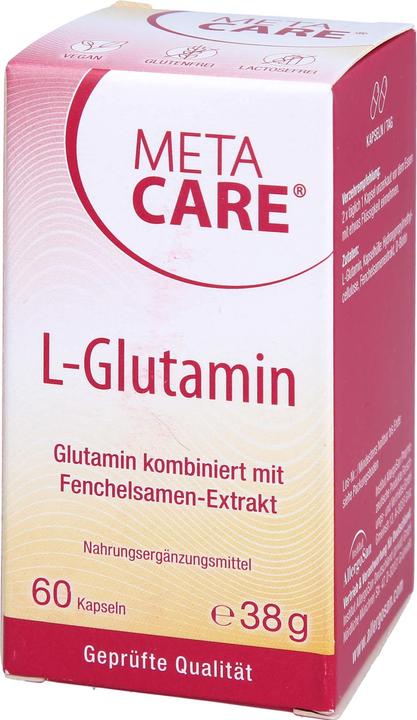 Image du produit Meta Care L-Glutamine en gélule 500 mg (60 pièce(s), Capsules, 60 g)