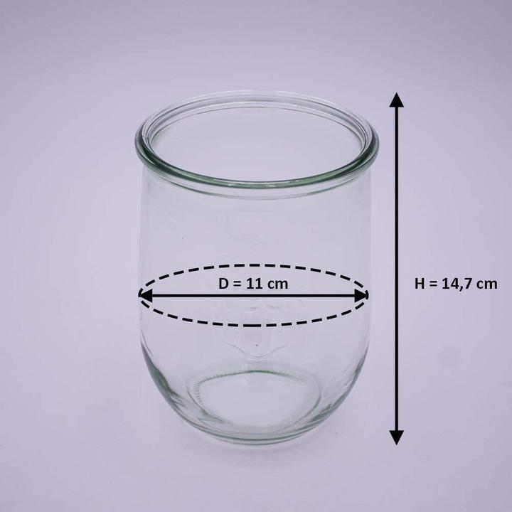 Immagine prodotto Flaschenbauer.de Set di 12 barattoli per conserve da 1 litro (12 pz., 1 l)
