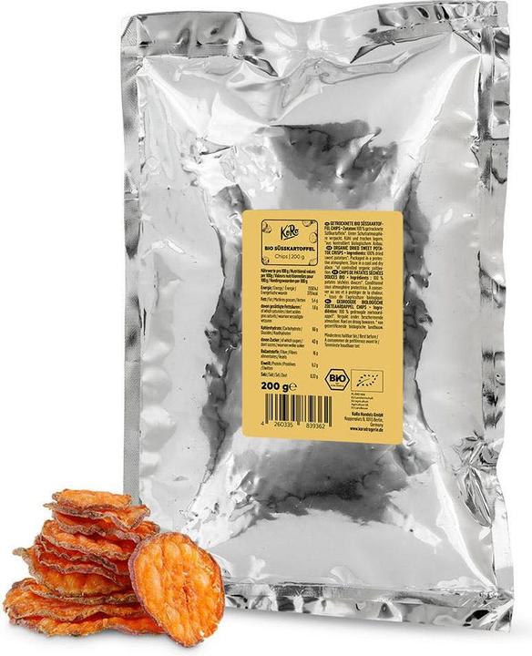Actual product image KoRo Dried organic sweet potato crisps (200 g)