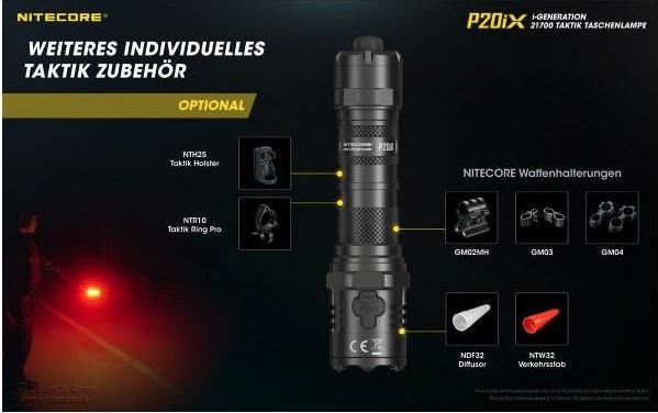Immagine prodotto Nitecore P20iX - 4000 lumen (14 cm, 4000 lm)