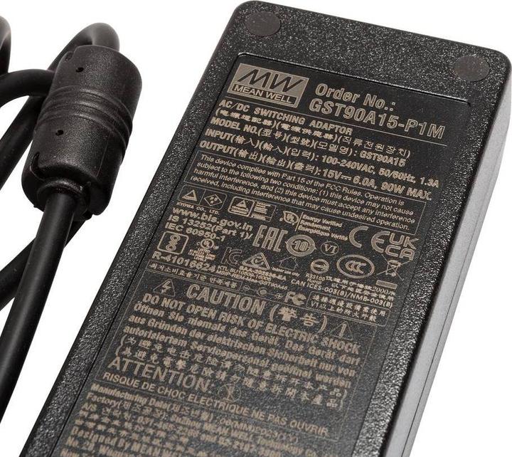 Produktbild MeanWell Power Adapter Desk Top C14 15V ErP 90W (90 W)