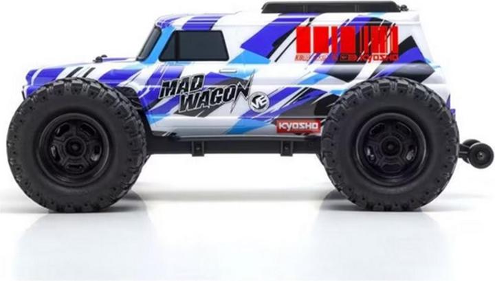 Image du produit Kyosho Monster Truck Mad Wagon VE 3S, 4WD, bleu, 1:10, ARTR (RTR Prêt à fonctionner)